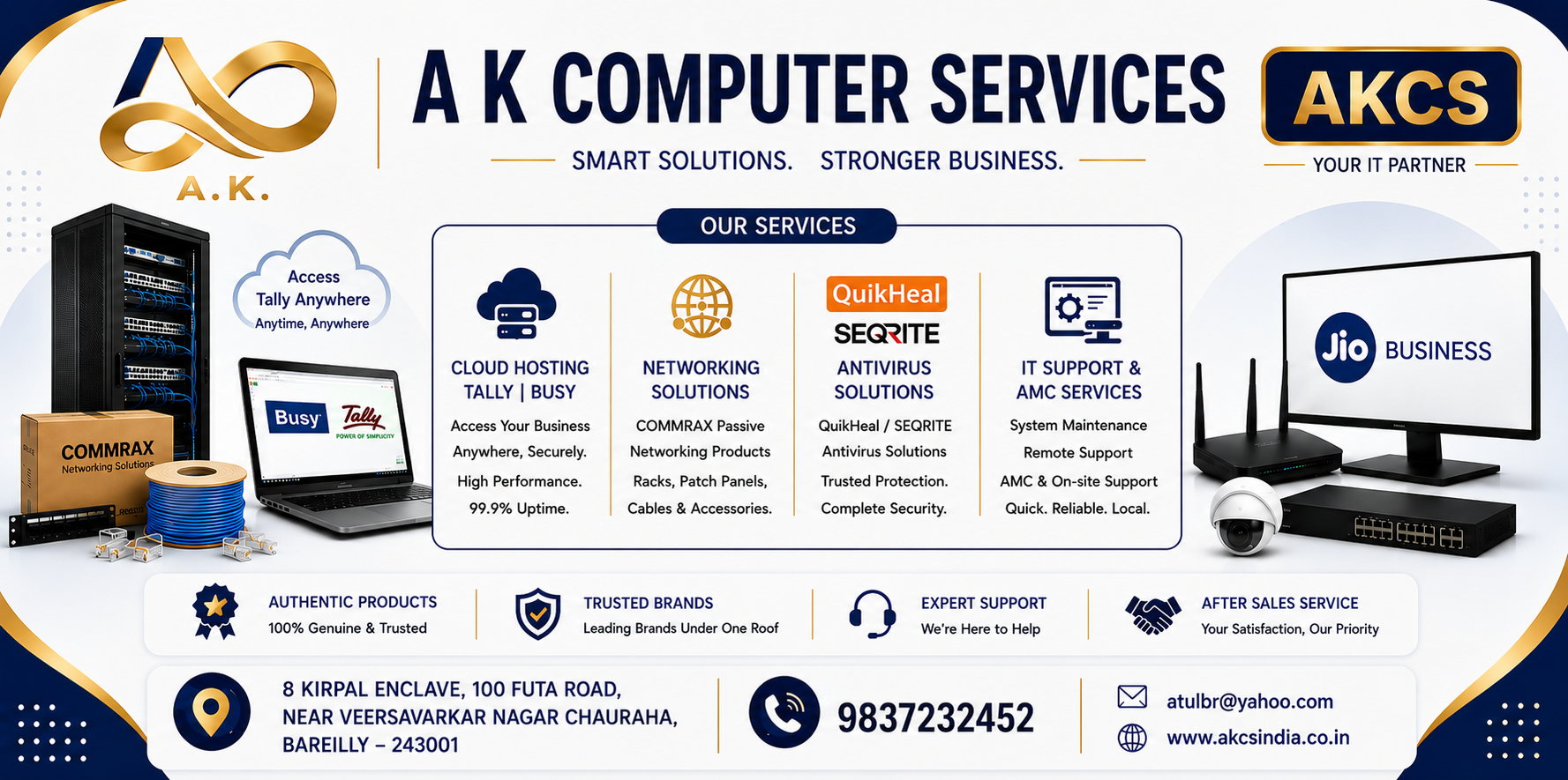 A K COMPUTER SERVICES banner